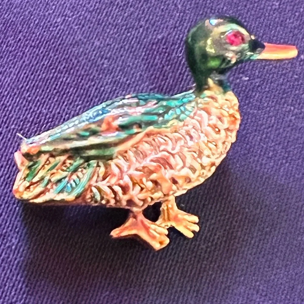 2Pc Gerry’s Small Duck Brooches GUC!